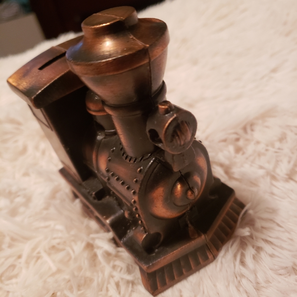 Pewter Train Penney bank